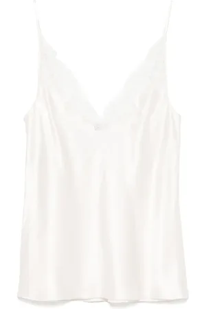CARINE GILSON Camisole-stop i silke