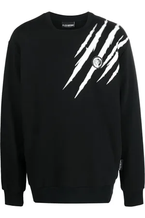 Philipp Plein Langærmet sweatshirt med rift-tryk