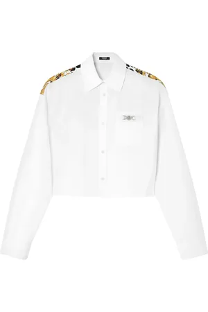 VERSACE Cropped Wild Barocco skjorte