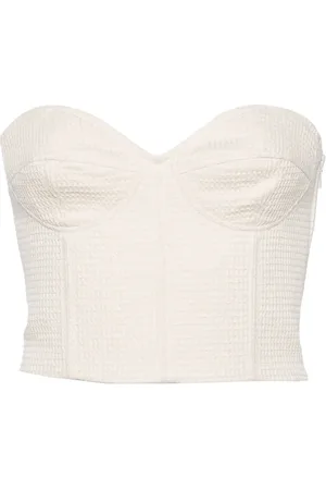 FORTE FORTE Cropped top med sweetheart-halsudskæring