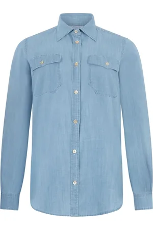 Boglioli Denimskjorte med knaplukning