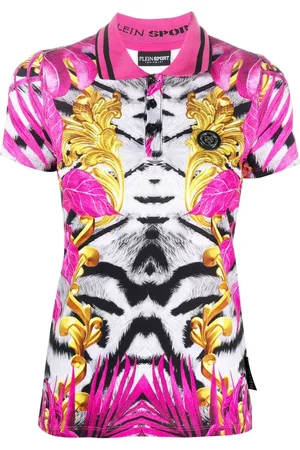 Philipp Plein Polo med grafisk tryk