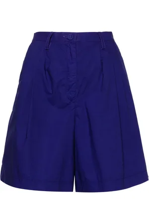 FORTE FORTE Knælange shorts med plisseret detalje