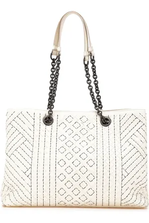 Bottega Veneta Mellemstor Intrecciato tote med dobbelt kæde fra 2012-2024