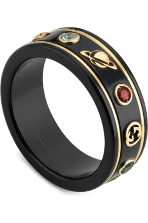 Gucci Icon ring i 18 karat guld med topas og korund