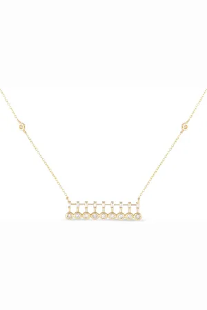 LB Exclusive Halskæde i 14 karat guld med diamant