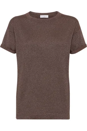 Brunello Cucinelli T-shirt med rund hals