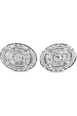 LB Exclusive ørestikkere i 10 karat hvidguld med diamanter