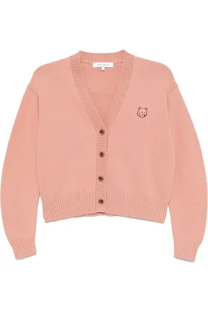 Maison Kitsuné Cardigan med rævehoved-mærke