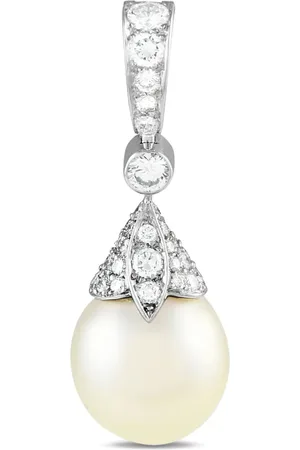 Cartier Vedhæng i 18 karat hvidguld med perle og diamant