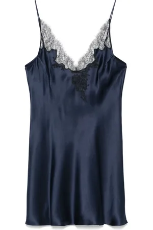 CARINE GILSON Slip-kjole i silkesatin