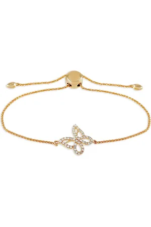 LB Exclusive Butterfly diamantarmbånd i 14 karat guld