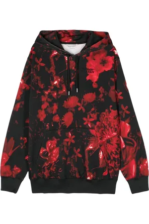 Alexander McQueen Voks Flower hættetrøje