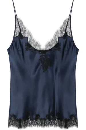 CARINE GILSON Top i silkesatin