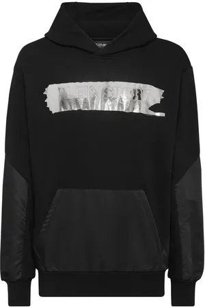 Philipp Plein Hættetrøje med præget logo og paneler