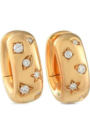 Pomellato Iconica hoop-øreringe i 18 karat guld med diamant