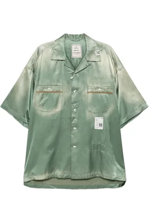 Maison Mihara Yasuhiro Bowling-skjorte med broderi