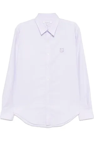 Maison Kitsuné Contour Fox Head skate-skjorte