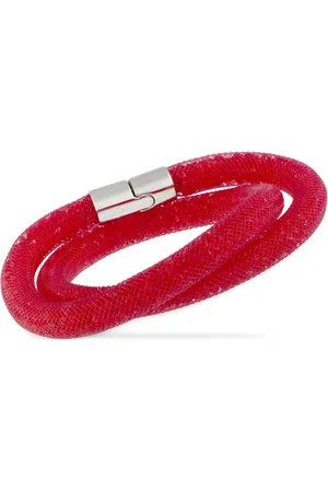 Swarovski Dobbelt Stardust armbånd i 18 karat hvidguld