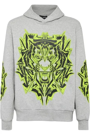Philipp Plein Langærmet Thunder Tiger hættetrøje