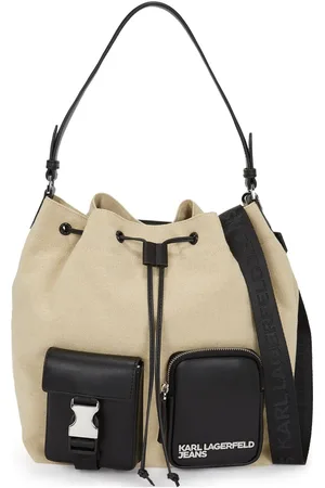 Karl Lagerfeld KLJ bucket-taske i lærred