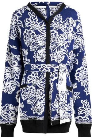 Etro Blomstret cardi-frakke i jacquard