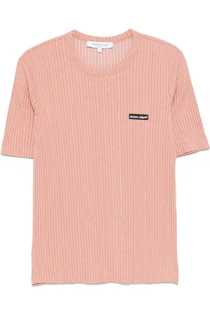Maison Kitsuné T-shirt med håndskrift-tryk