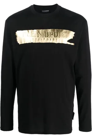 Philipp Plein Langærmet T-shirt med præget logo