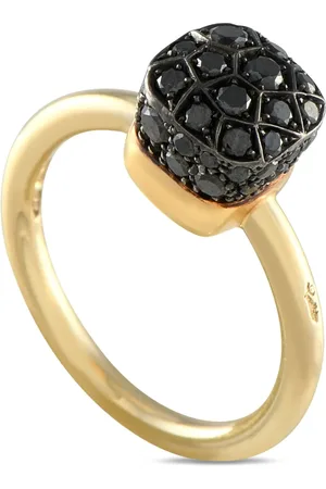 Pomellato Nudo ring i 18 karat gult guld med sort diamant