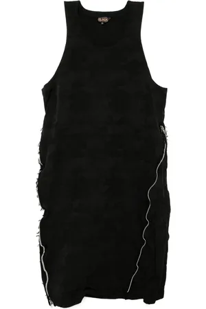 Comme des Garçons Jacquard-kjole med kamuflagetryk og lynlås