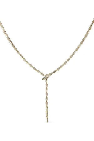 LB Exclusive Serpentin halskæde i 14 karat gulguld med diamant