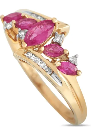 LB Exclusive Ring i 18K gult guld med rubin