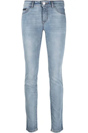 Philipp Plein Strækbare leggings med logomærke