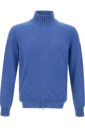 KANGRA CASHMERE Sweater i uld med lynlås
