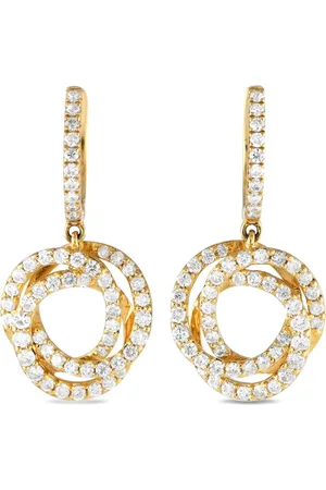 LB Exclusive Dråbeøreringe i 14 karat guld med diamant
