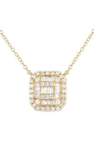 LB Exclusive Halskæde i 14 karat guld med diamant
