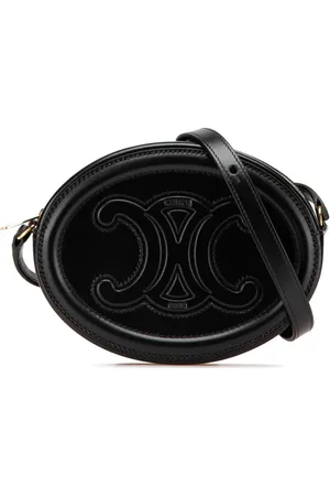 Céline Lille oval Cuir Triomphe crossbody-taske i kalveskind fra 2021