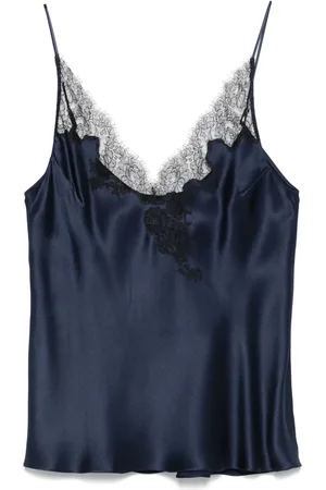 CARINE GILSON Top i silkesatin