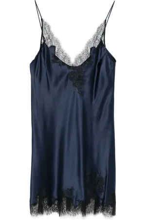 CARINE GILSON Slip-kjole i silkesatin