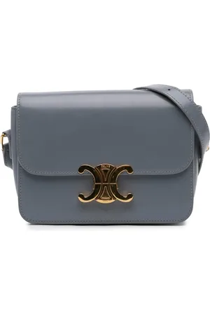 Céline Teen skinnende Triomphe crossbody-taske i kalveskind fra 2023