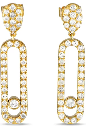LB Exclusive Diamantøreringe i 14 karat gult guld