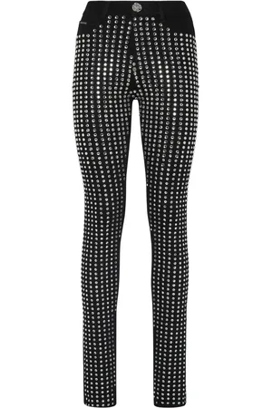 Philipp Plein Skinny-jeans med krystaludsmykning