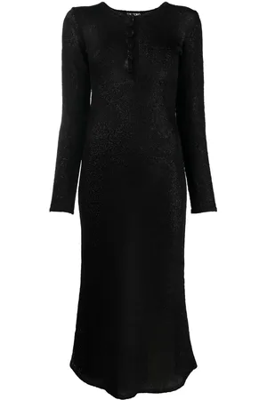 Tom Ford Semi-gennemsigtig top med lange ærmer