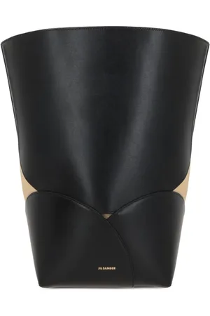 Jil Sander Kurvet skuldertaske