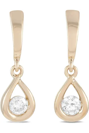 LB Exclusive Diamantøreringe i 14 karat gult guld