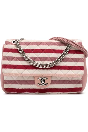 CHANEL Jumbo Stripe Flap satchel-taske fra 2018-2019