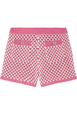 VERSACE Shorts i hæklet strik