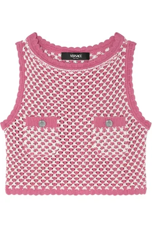 VERSACE Strikket cropped top