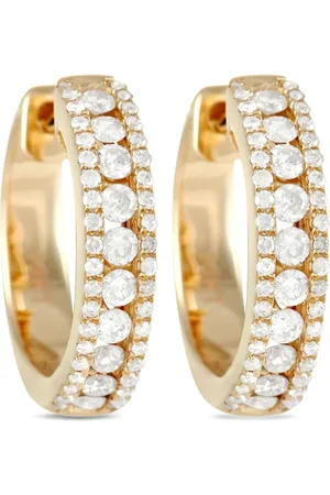 LB Exclusive Hoop-diamantøreringe i 14 karat guld