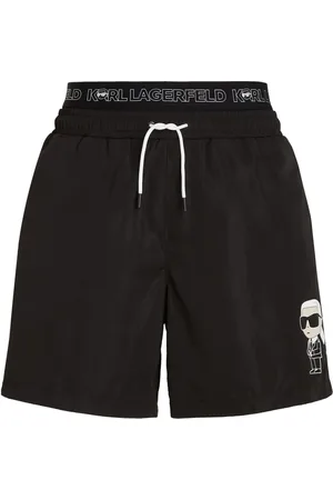 Karl Lagerfeld Ikon badeshorts med dobbelt talje